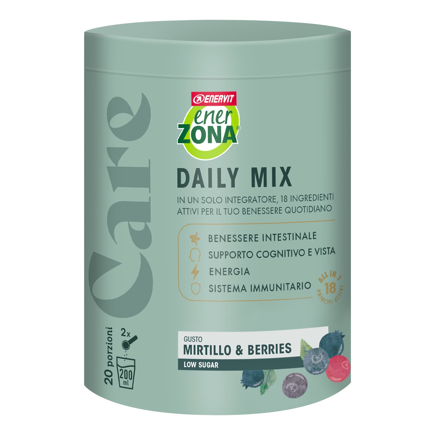 Enervit EnerZona Care Daily Mix Gusto Mirtillo E Berries 400g ( 20 Porzioni )