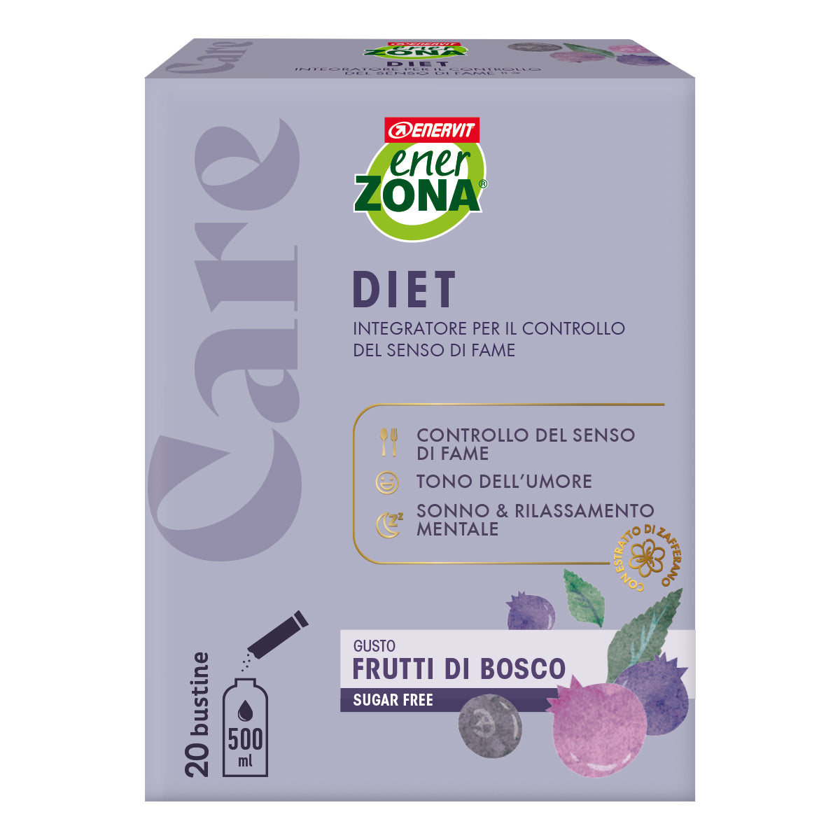 Enervit EnerZona Care Diet Gusto Frutti Di Bosco 20 Bustine