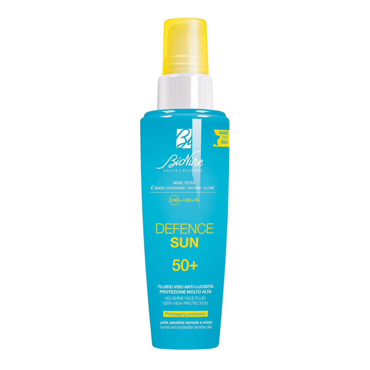 Bionike Defence Sun Fluido Viso Anti-Lucidità Spf50+ Protezione Solare Molto Alta 50ml