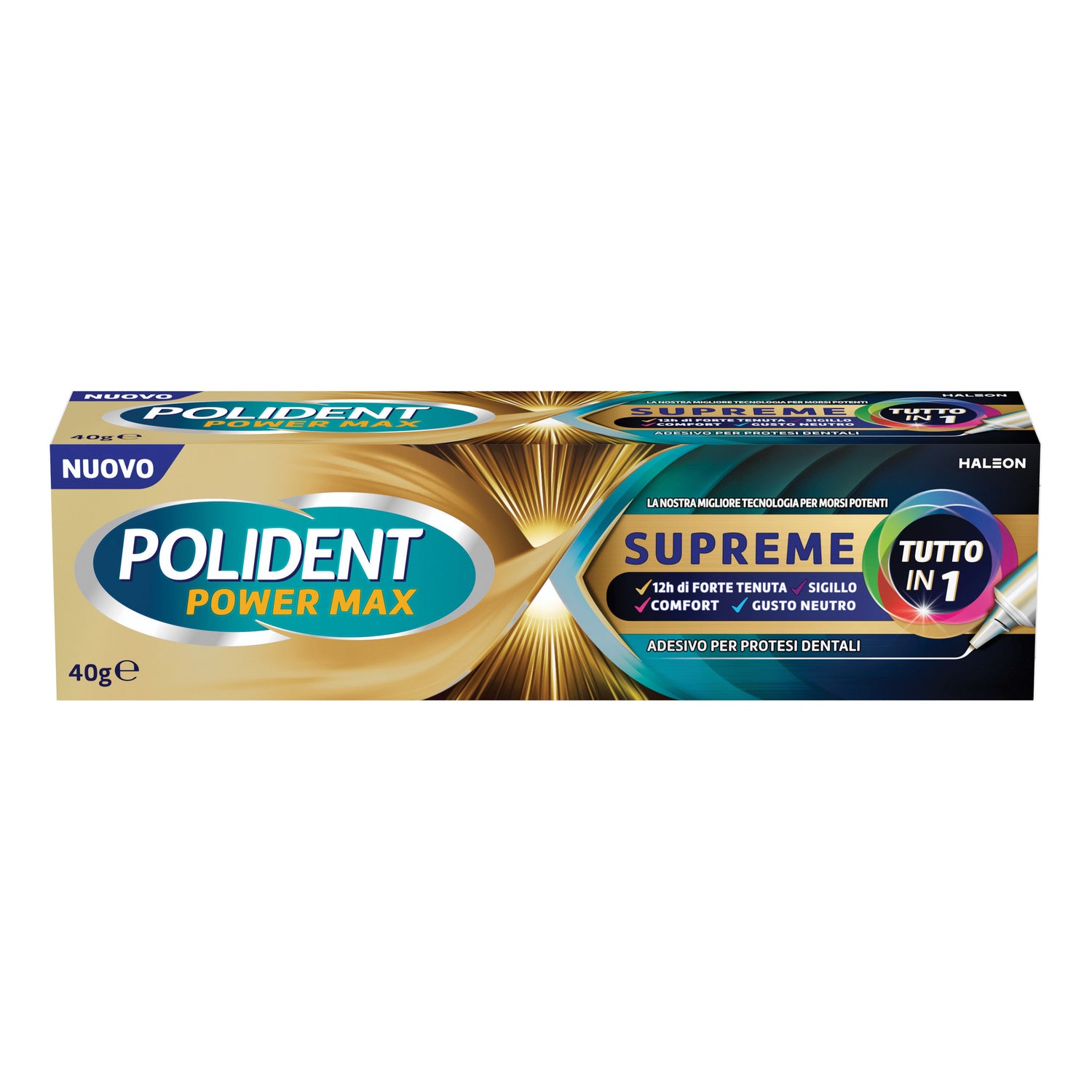 Polident Power Max Supreme | Adesivo Dentiera Tutto in 1 | 40 g