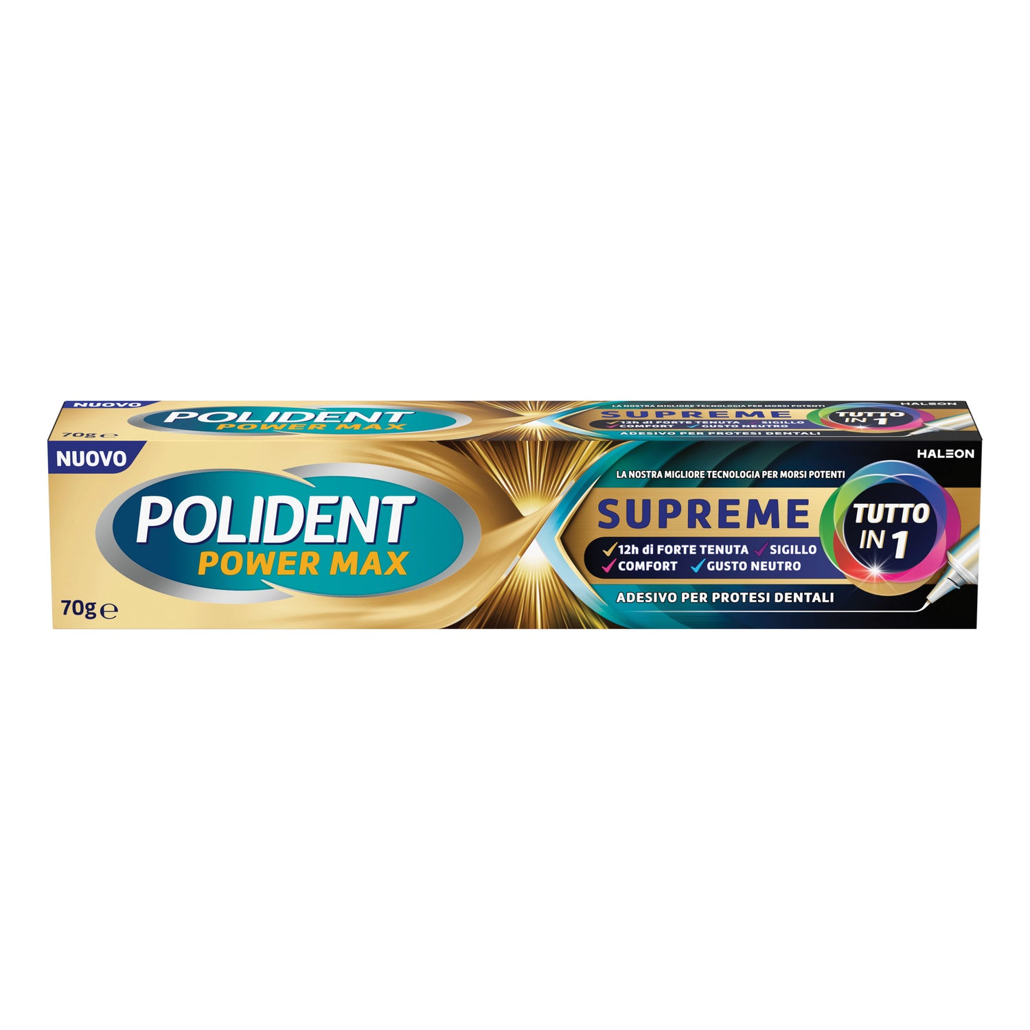 Polident Power Max Supreme | Adesivo Dentiera Tutto in 1 | 70 g