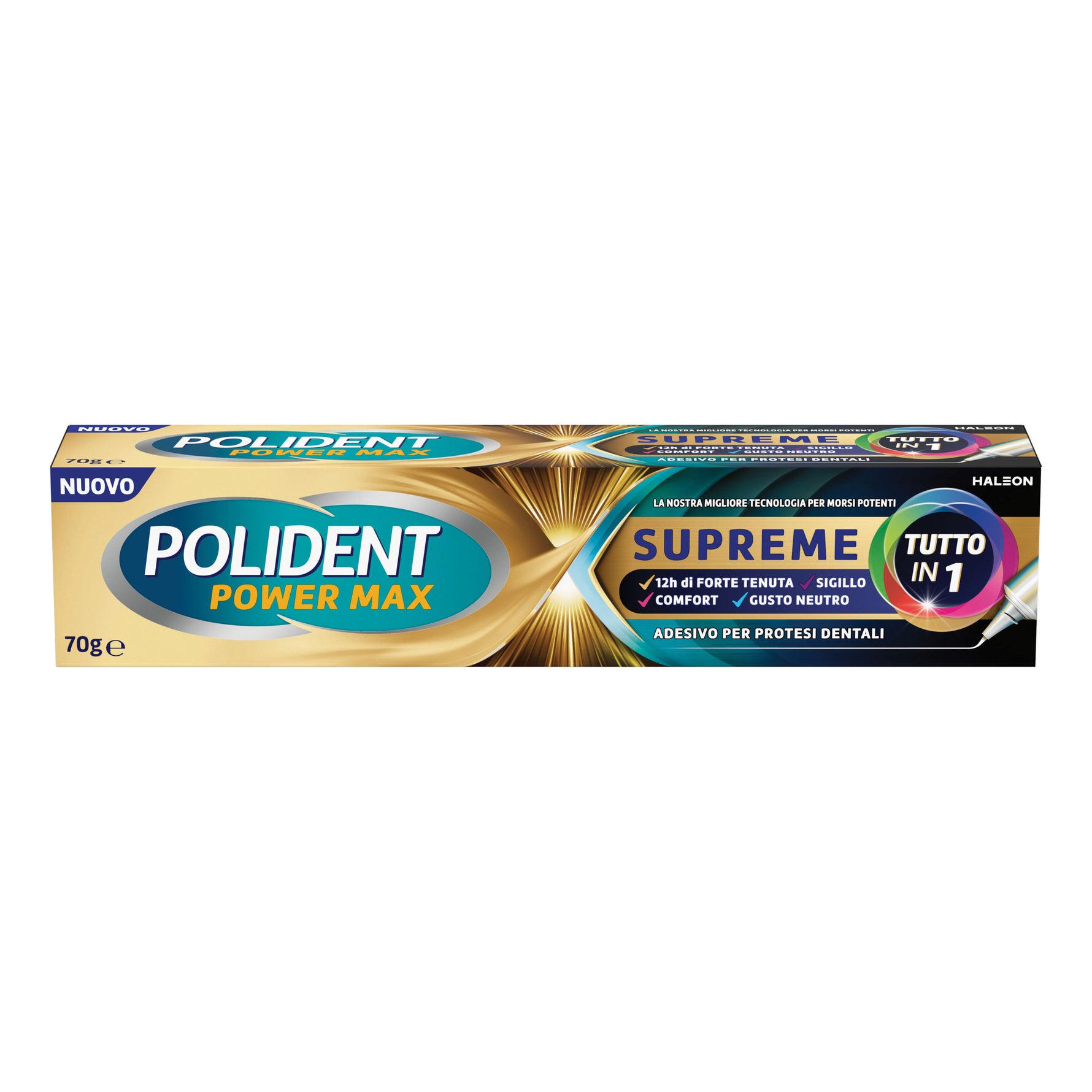 Polident Power Max Supreme | Adesivo Dentiera Tutto in 1 | 70 g
