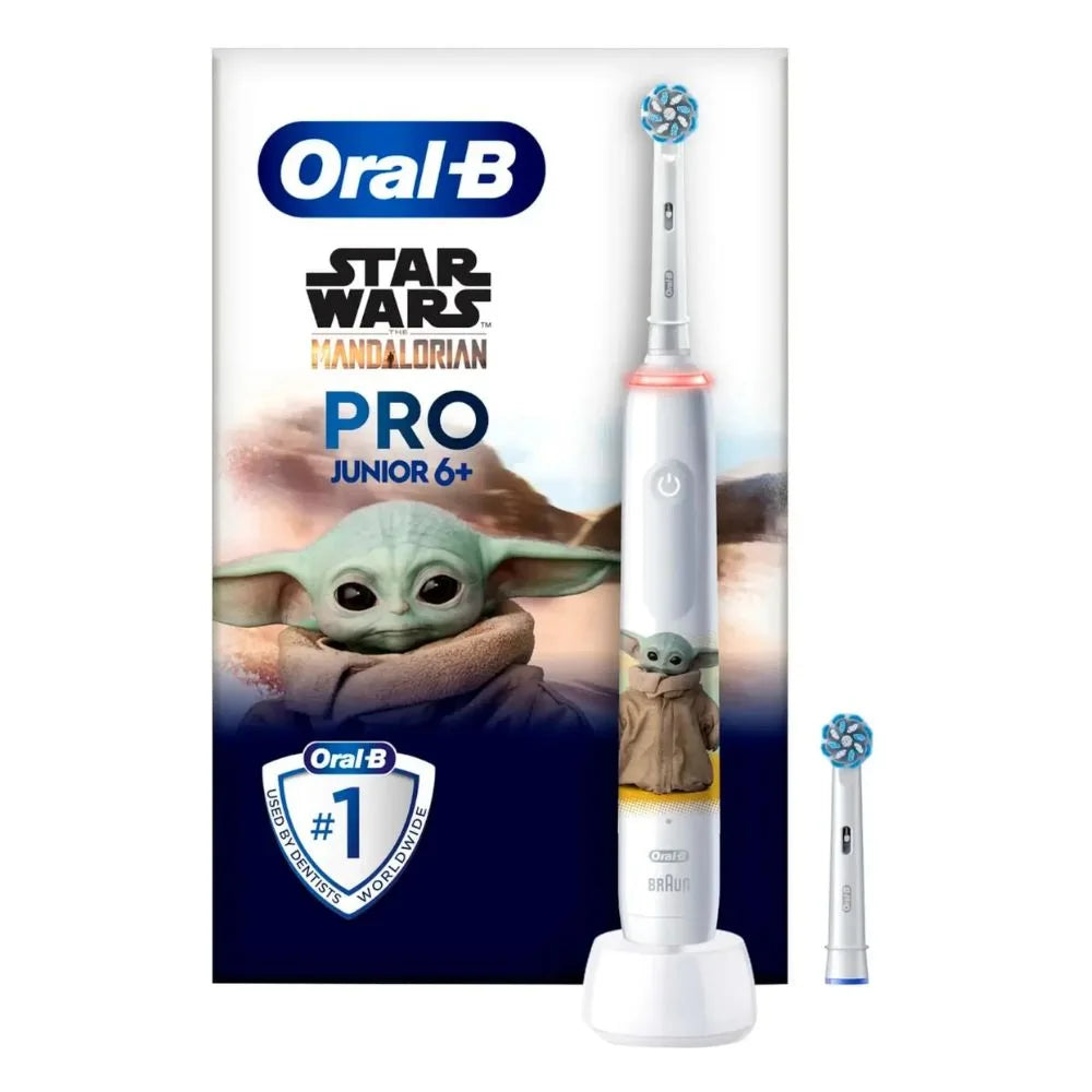 Oral-B PRO Junior 6+ Star Wars | Spazzolino Elettrico Ricaricabile Bambini | 1 Pezzo + 2 Testine