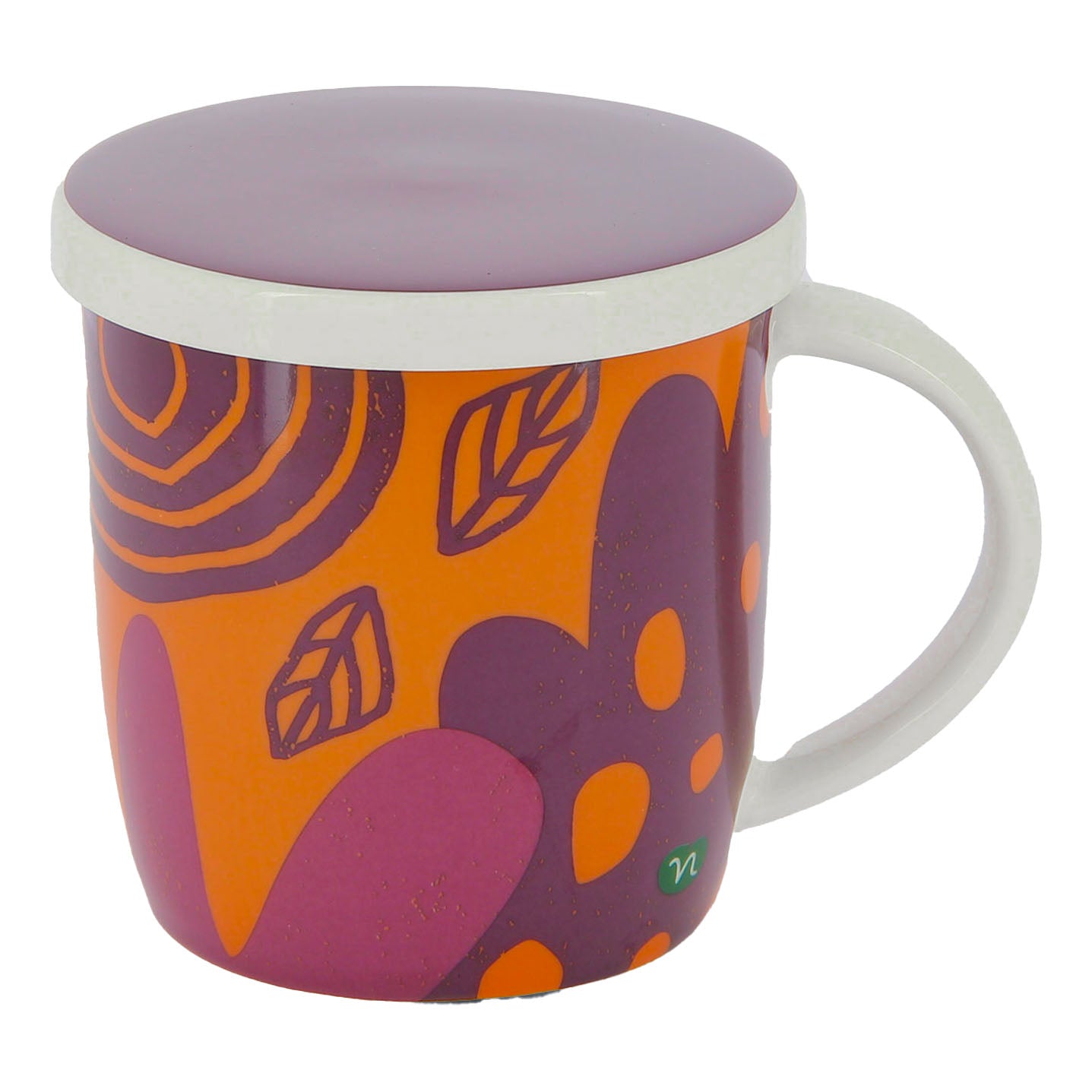 Neavita Infusiera Benessere Arancione In New Bone China Con Filtro In Acciaio 380ml