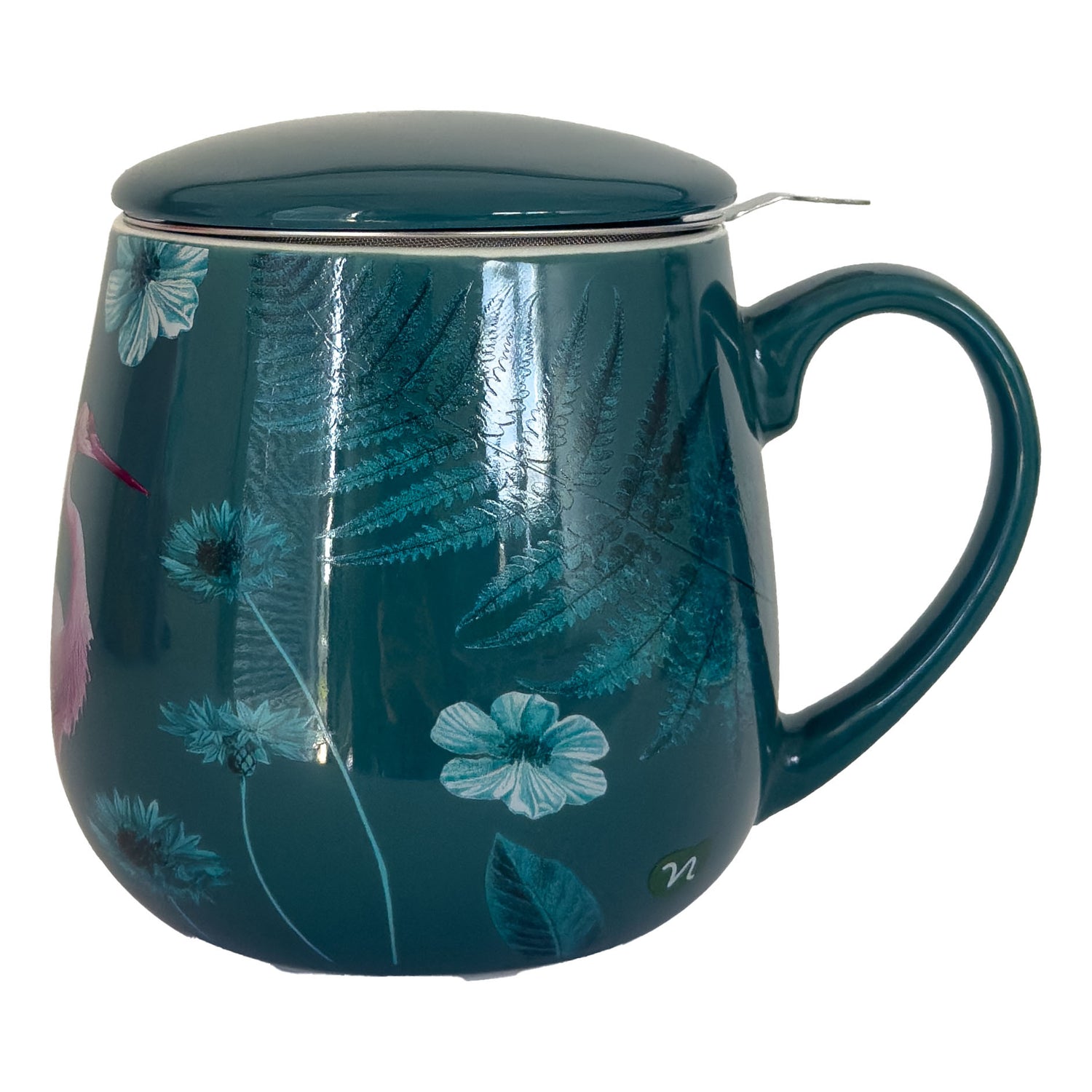 Neavita Infusiera Rituali Botanici Verde In New Bone China Con Filtro In Acciaio 380ml