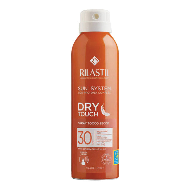 Rilastil Sun System Dry Touch Spf 30 Spray Solare Corpo Con Finish Tocco Secco 200ml