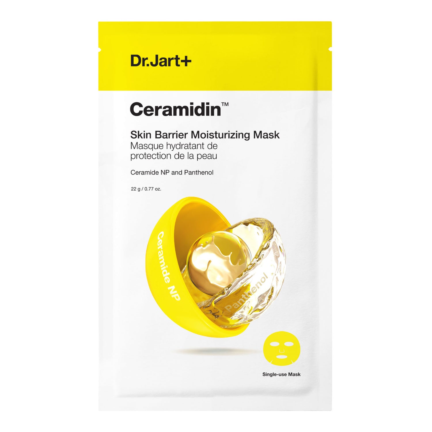 Dr.Jart+ Ceramidin Skin Barrier Moisturizing Face Mask – Maschera Viso Idratante 22g