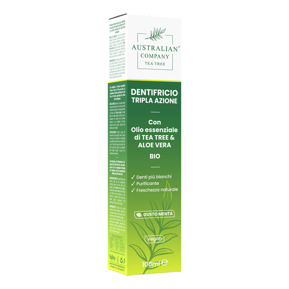 Australian Tea Tree | Dentifricio Tripla Azione Aloe Vera | 100ml  
