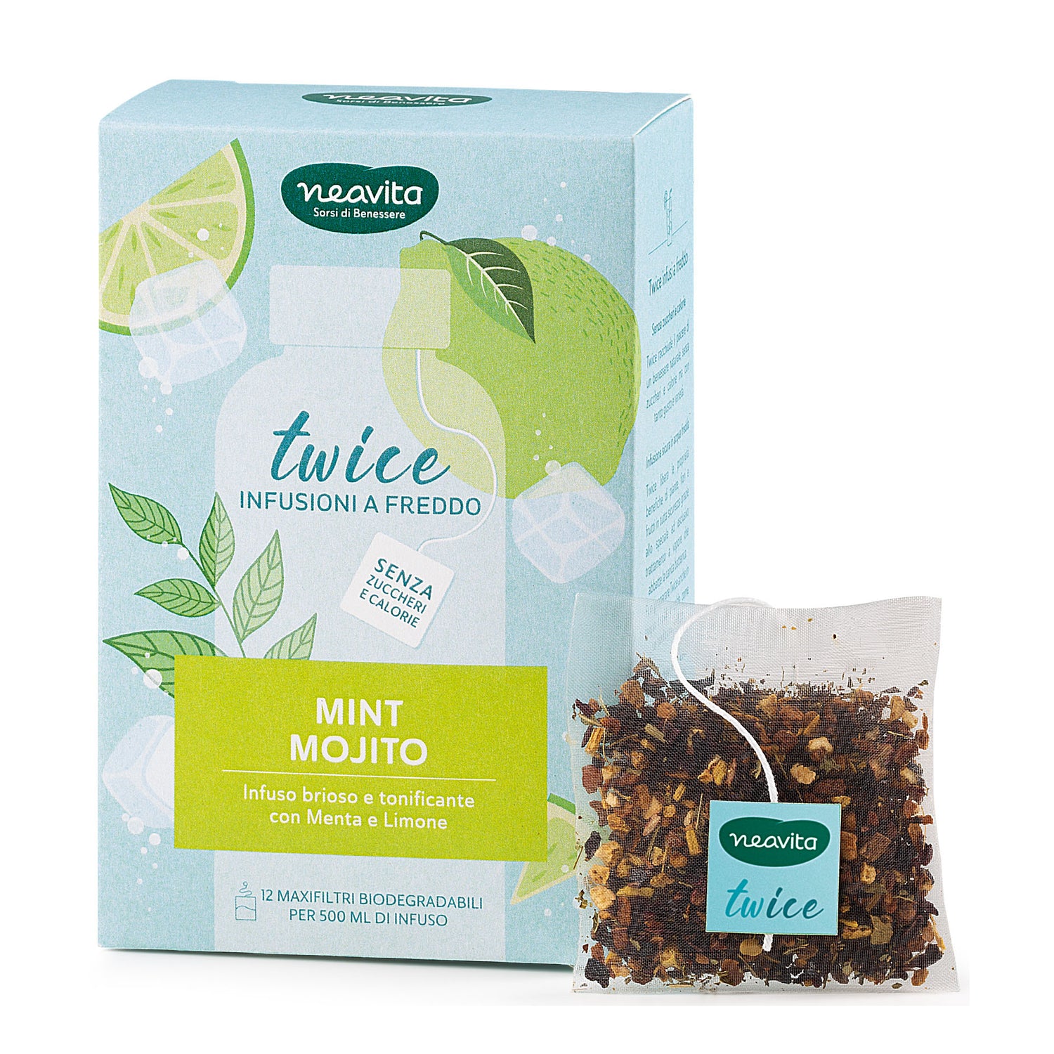 Neavita Twice To Go Infuso A Freddo Mint Mojito 12 Maxi-Filtro