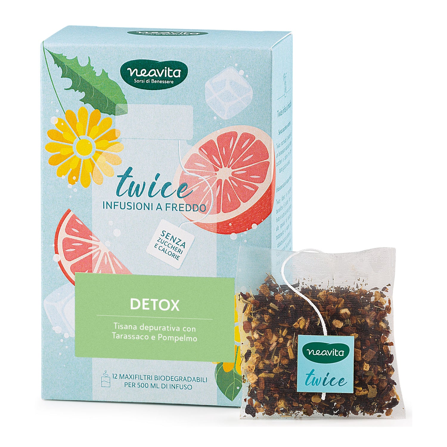 Neavita Twice To Go Infuso A Freddo Detox 12 Maxi-Filtro