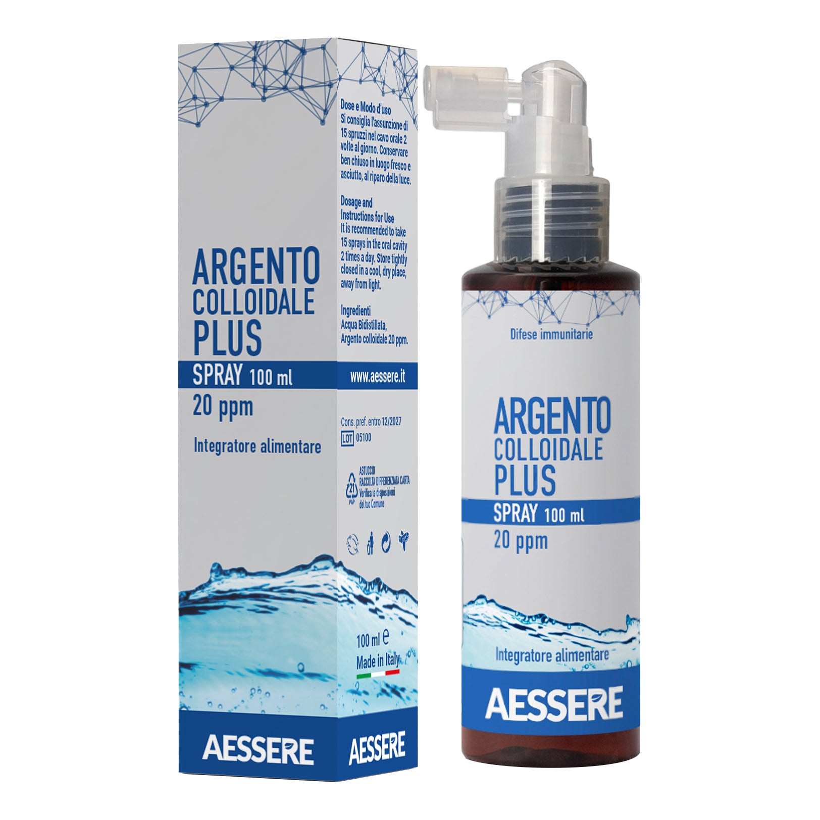 ARGENTO COLLOIDALE PLUS 20PPM
