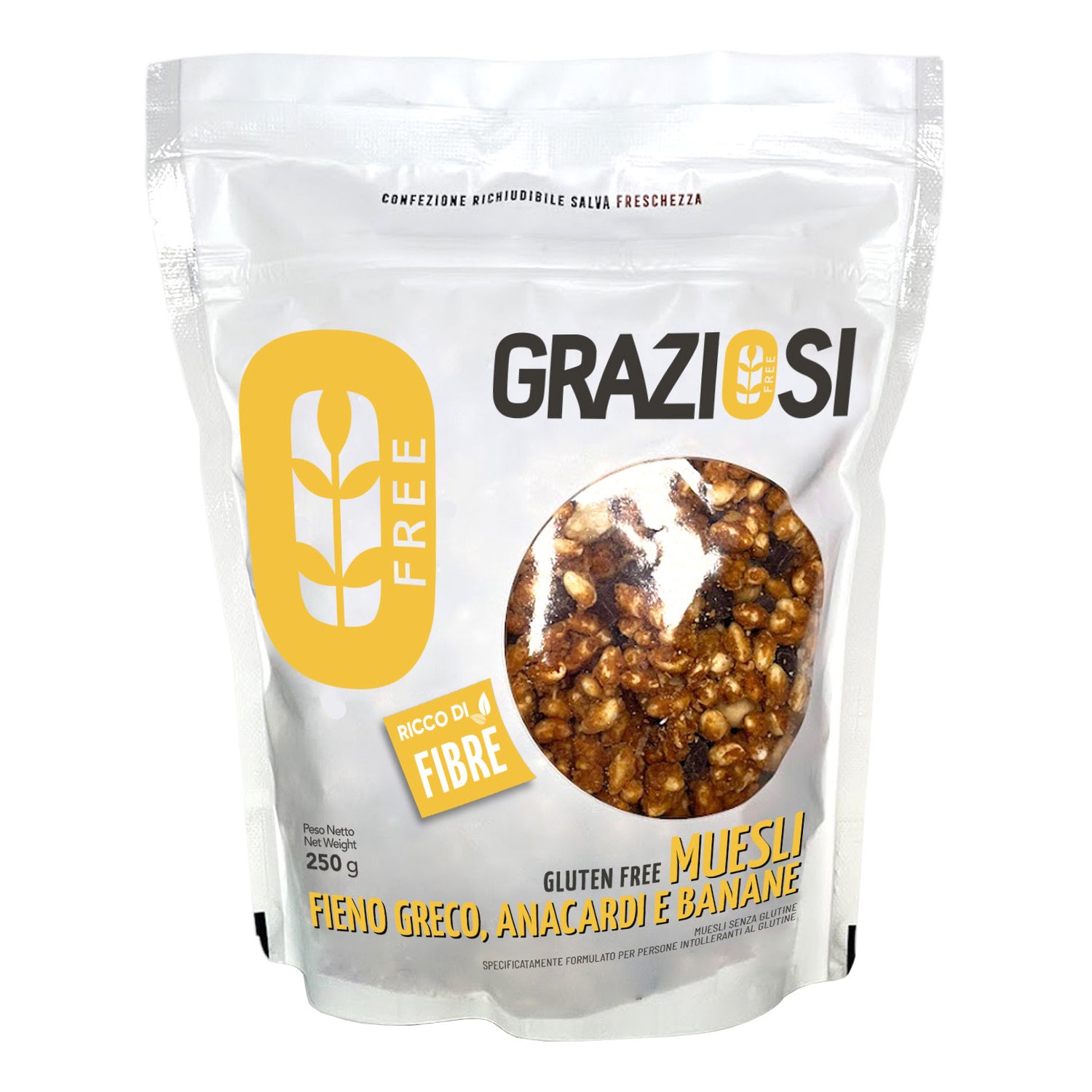 MUESLI ANACARDI/BANANE FIENO G