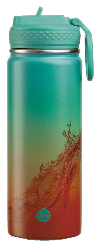 Tasty H2O Thermos Acciaio | Bottiglia Termica Verde | 550 ml