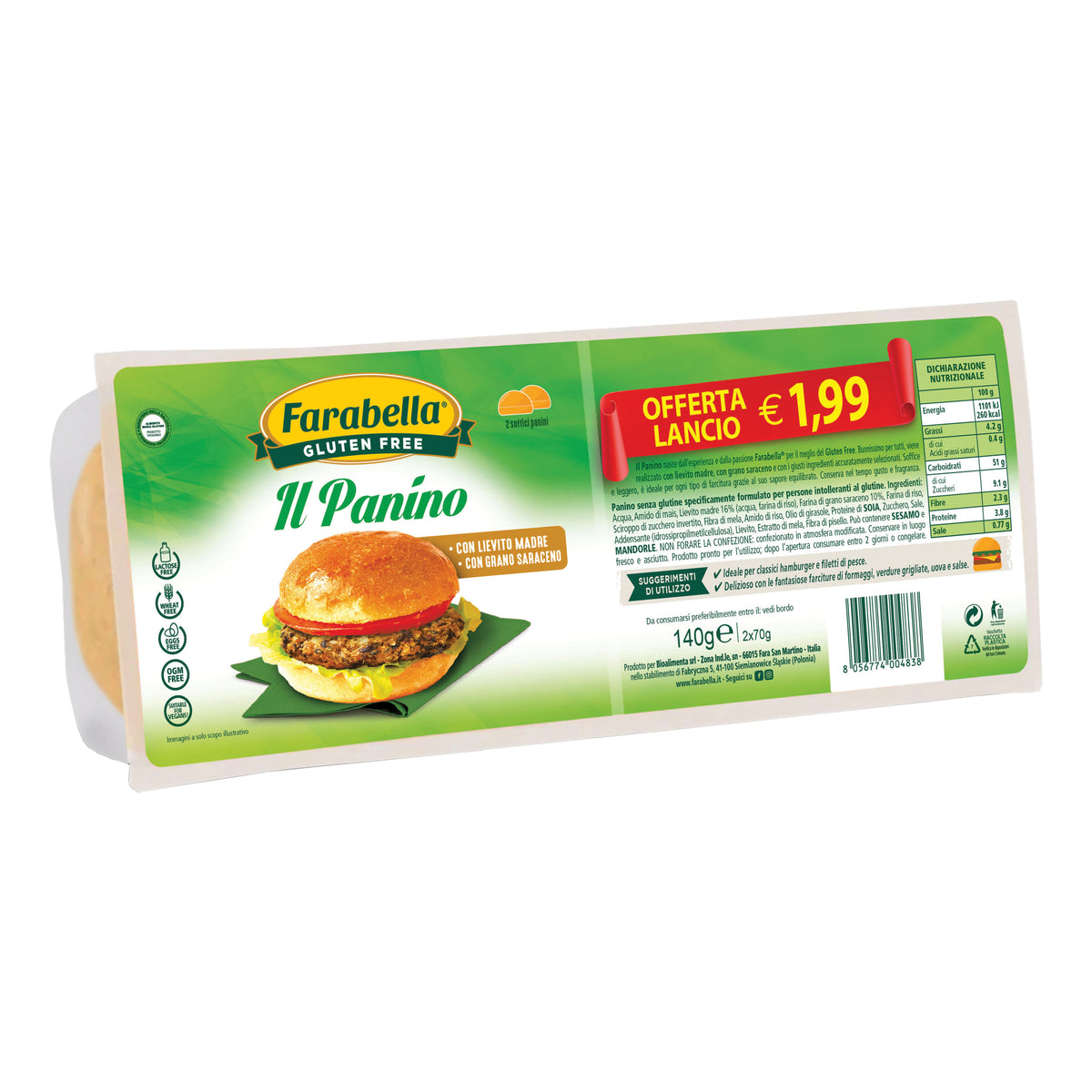 FARABELLA IL PANINO PROMO 140G  