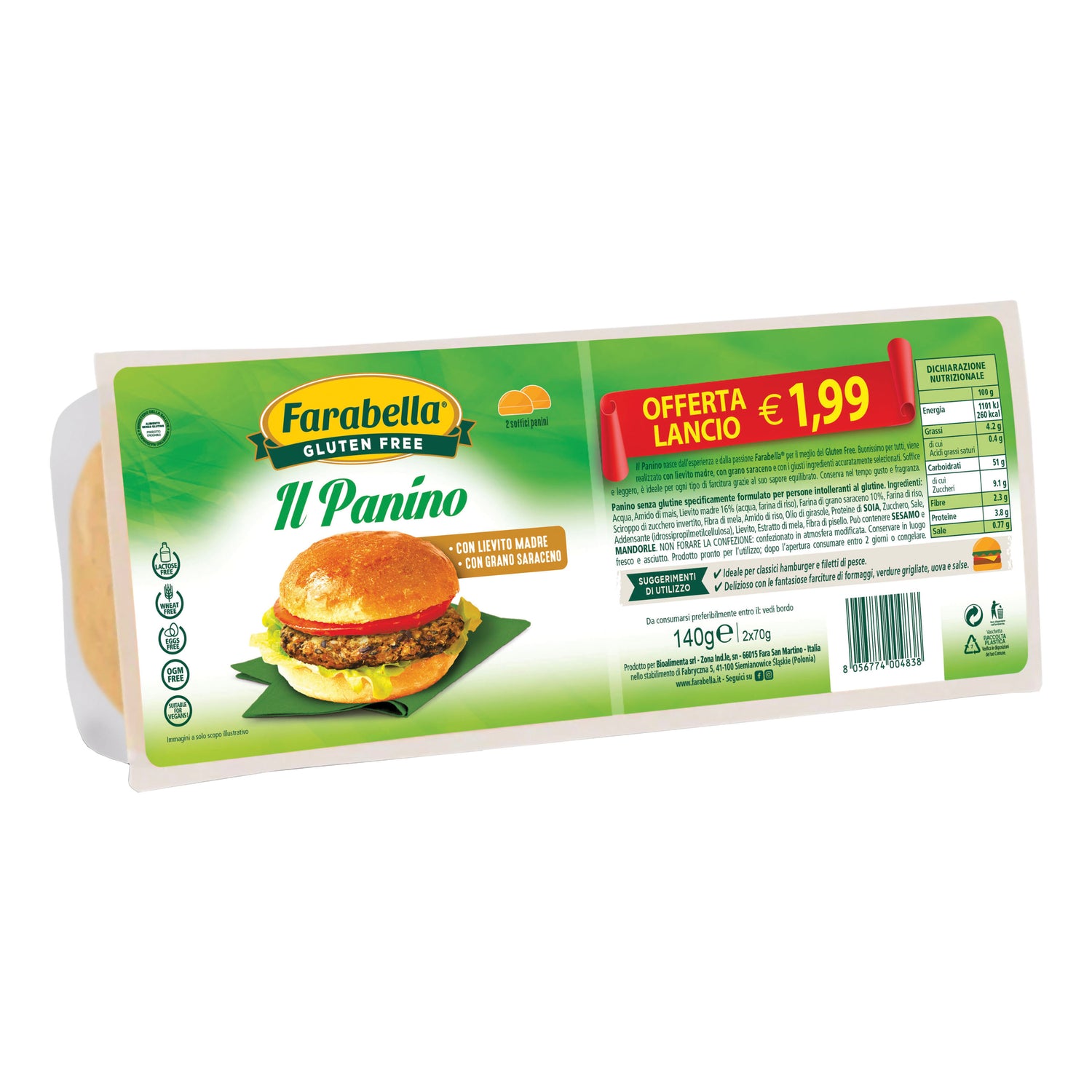 FARABELLA IL PANINO PROMO 140G
