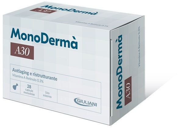 Monodermà A30 | Trattamento Viso Vitamina A | 28 Capsule