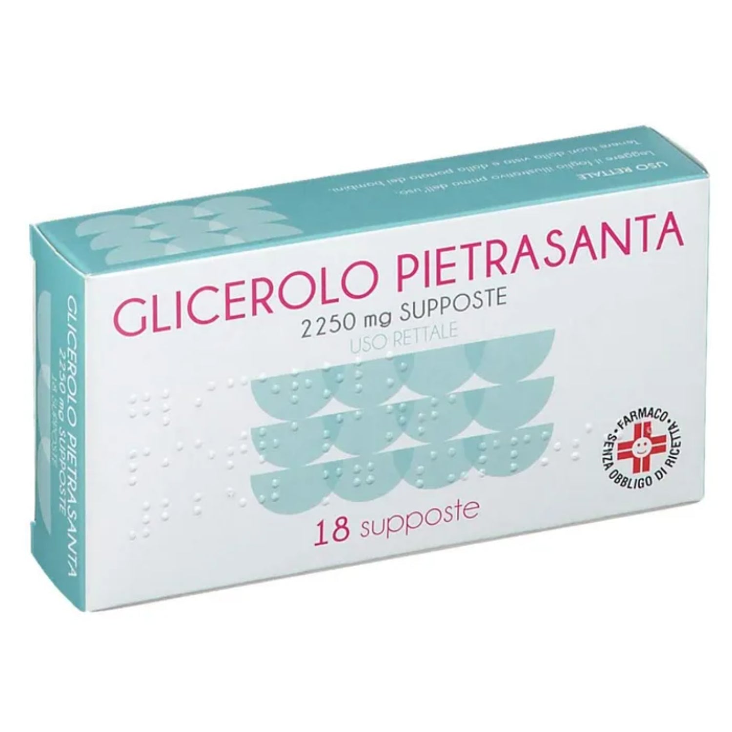 Glicerolo Pietrasanta Adulti 2250 mg | Farmaco Lassativo | 18 Supposte
