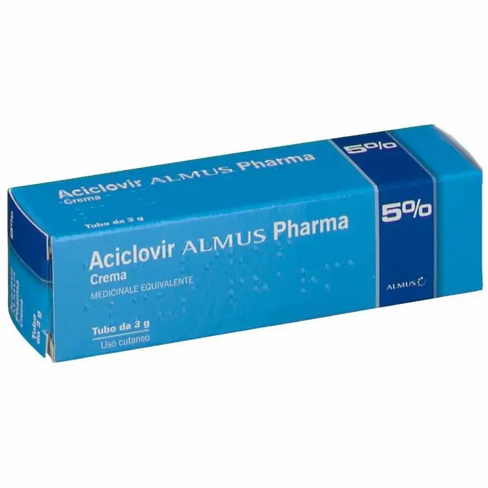 Aciclovir Almus 5% | Crema Herpes Labiale | 3g  