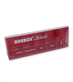 Anabox Portapillole Giornaliero | Rosso 5 Scomparti | 1 Pezzo  