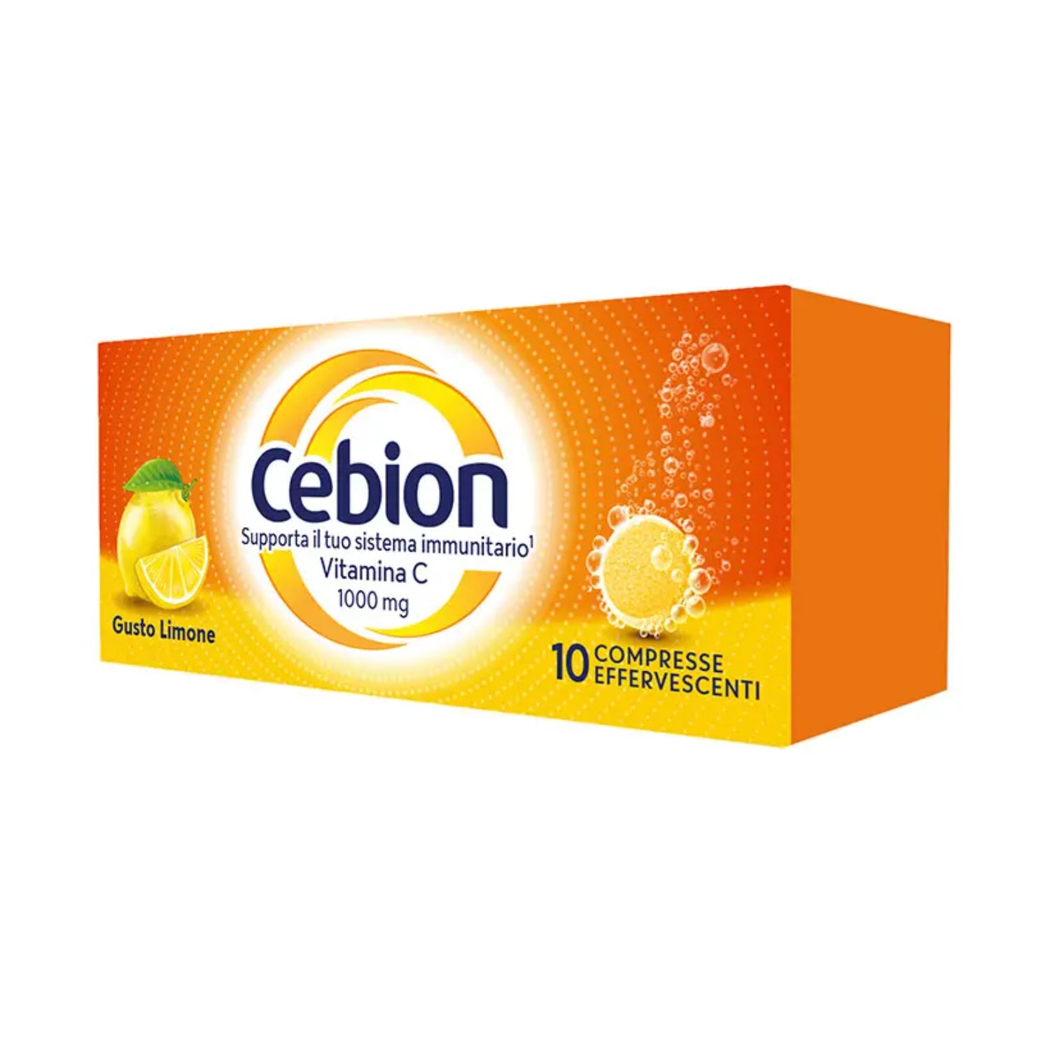 Cebion | Vitamina C Gusto Limone | 10 Compresse Effervescenti
