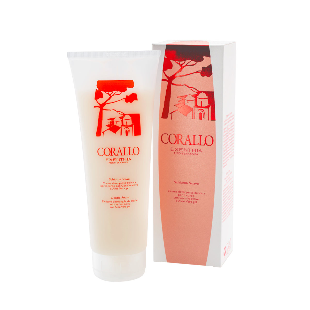 Exenthia Mediterranea Schiuma Soave | Crema Detergente Corpo | 250 ml  