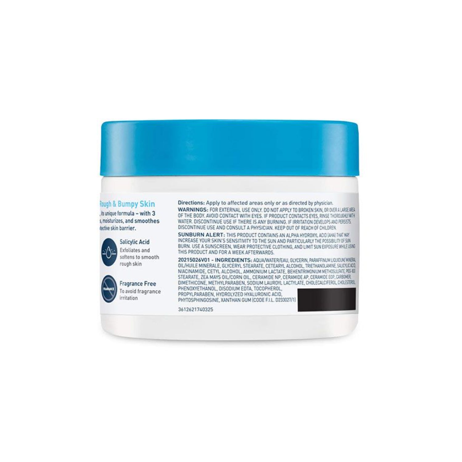 CeraVe | SA Crema Levigante Viso Corpo Pelle Secca Ruvida 10% Urea | 340g