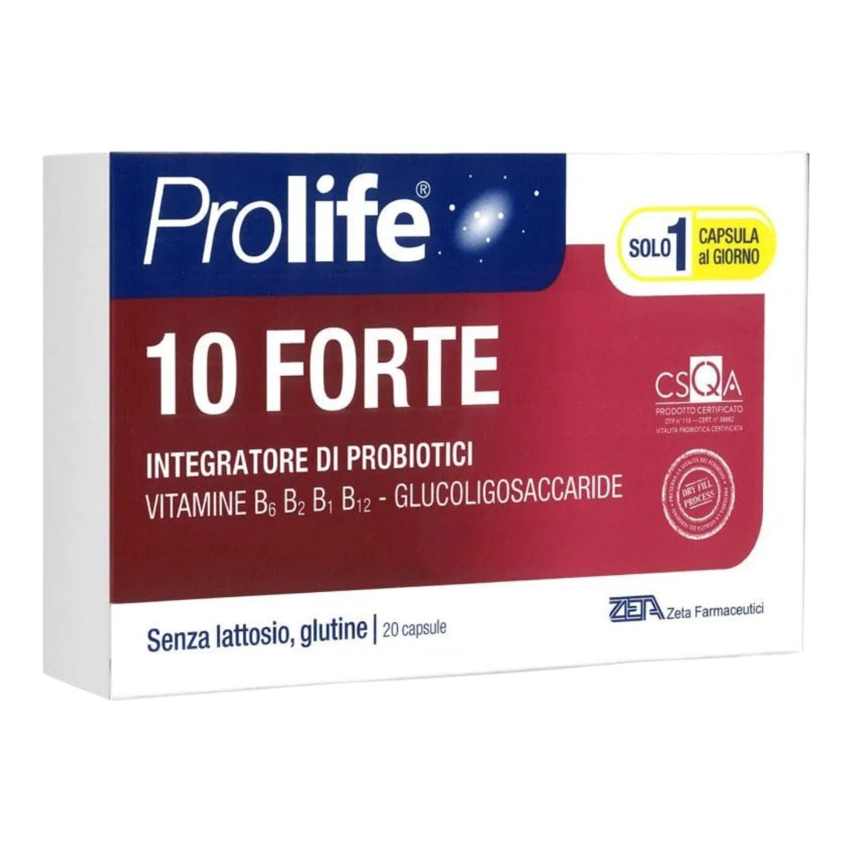 Prolife 10 Forte integratore probiotici 20 capsule