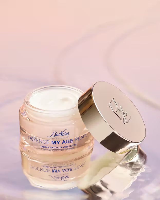 BioNike Defence My Age Pearl | Crema Viso Notte Rivitalizzante | 50 ml