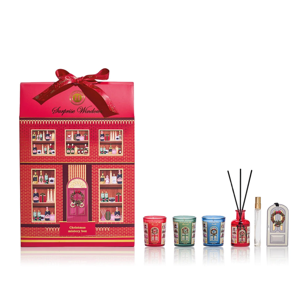 Himalaya Christmas Mystery Box | Cofanetto 3 Candele Diffusore Spray | Gift Box Natale 2