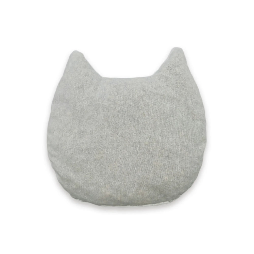 Himalaya Cuscino Termico Gatto Grigio Noccioli Ciliegio | Caldo Freddo Fodera Ricamata | Forma Gatto 3