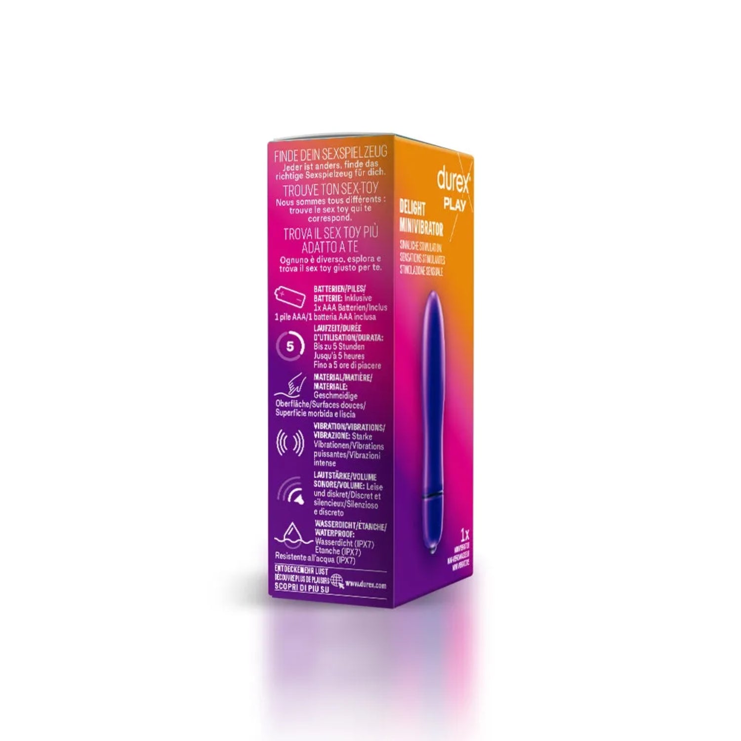 Durex Play Delight | Minivibrator Elettrico Impermeabile | 1 Pezzo 2