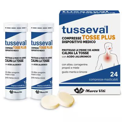 Tusseval Tosse Plus | Compresse Masticabili Acetilcisteina | 24 Compresse
