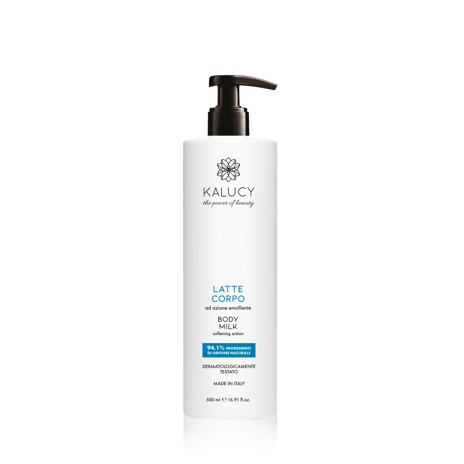 Kalucy Latte Corpo 94,1% naturale azione emolliente 500 ml