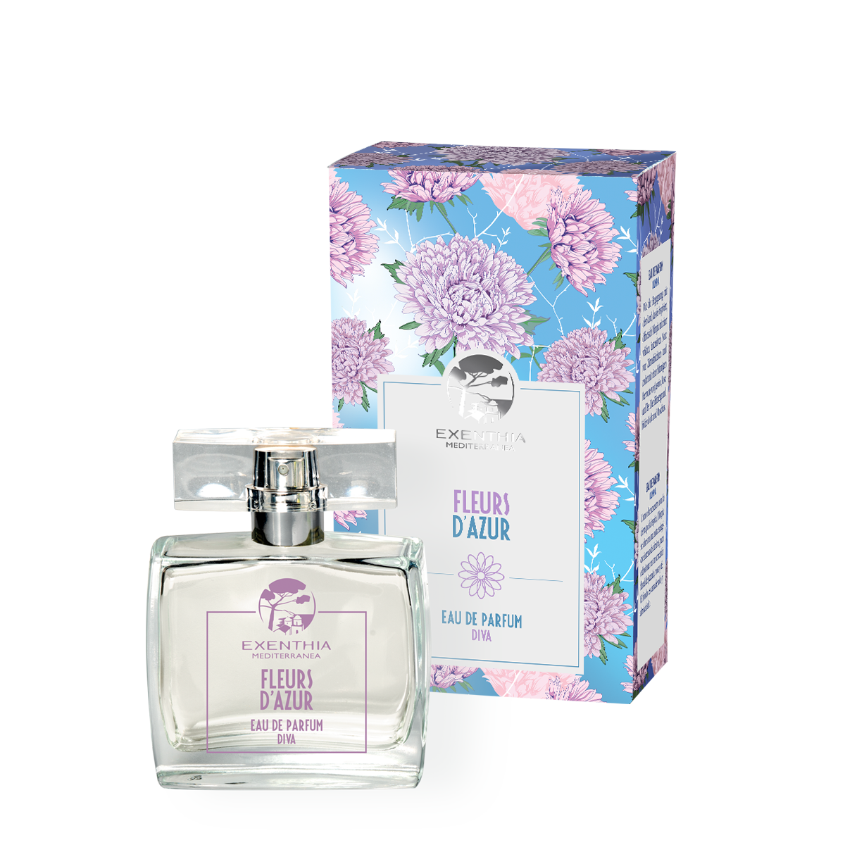 Exenthia Mediterranea Fleurs d'Azur Diva | Profumo Fiorito | 50 ml