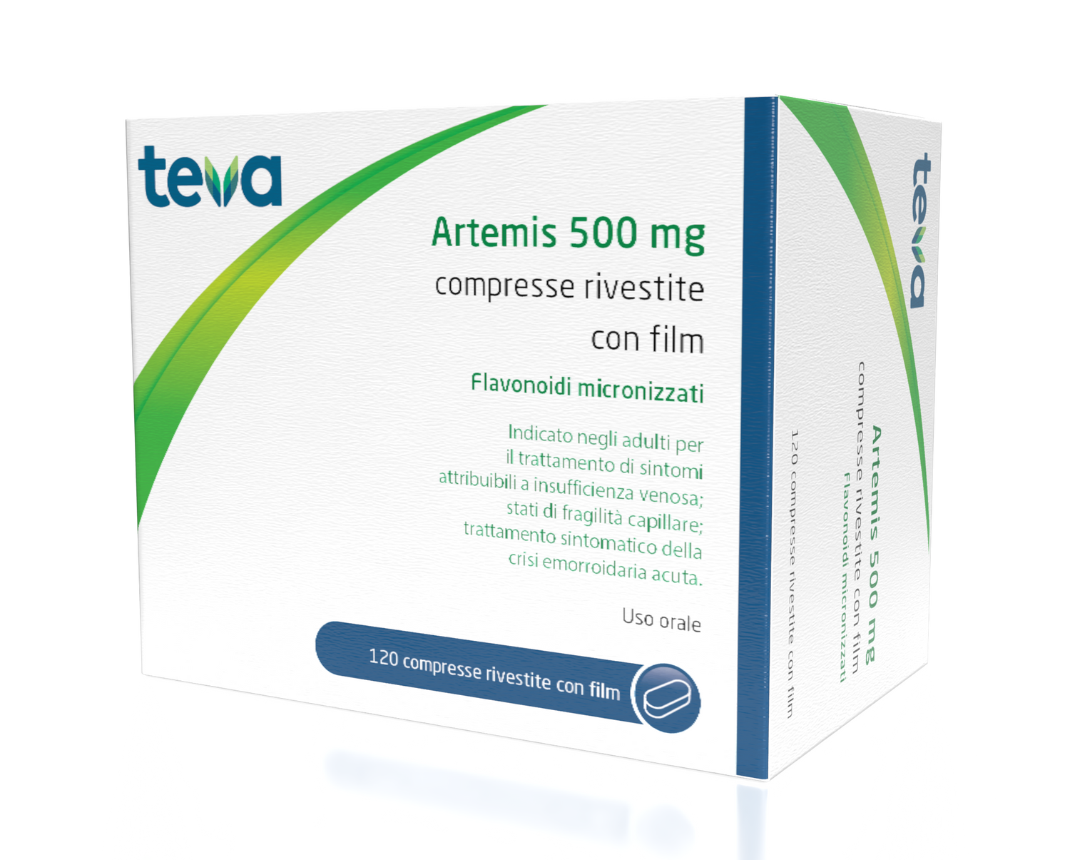 ARTEMIS*120CPR RIV 500MG