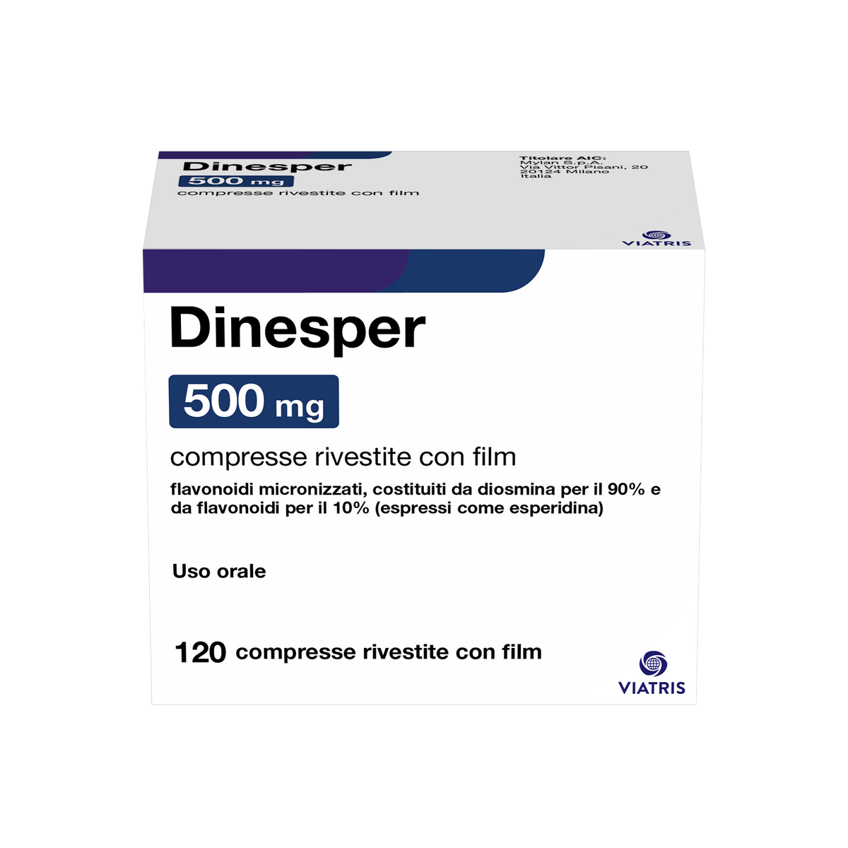 DINESPER*120CPR RIV 500MG  