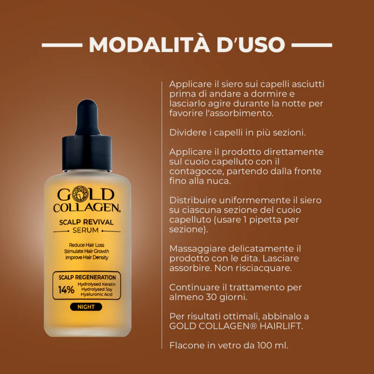 Gold Collagen Scalp Revival Serum | Siero Cuoio Capelluto Follicoli | 1 Pezzo 5 