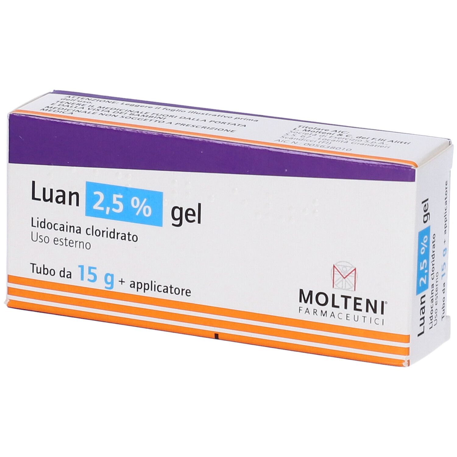 LUAN*GEL 15G 2,5%+APPLICATORE