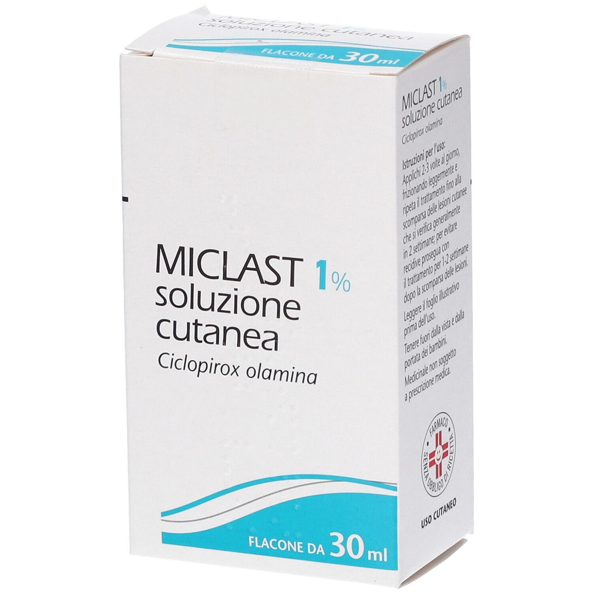 Miclast 1% | Farmaco Antimicotico Dermatologico | Flacone 30 ml  