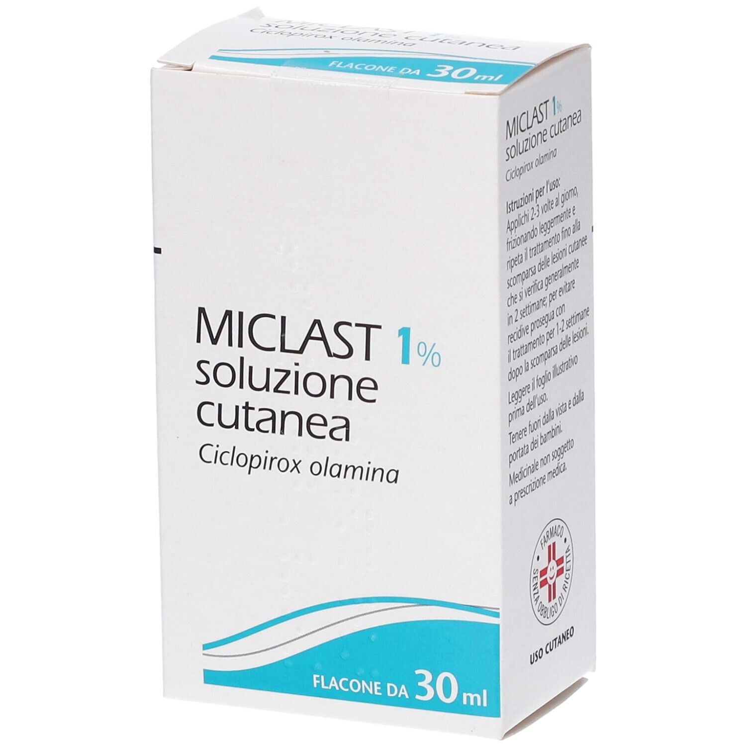 Miclast 1% | Farmaco Antimicotico Dermatologico | Flacone 30 ml
