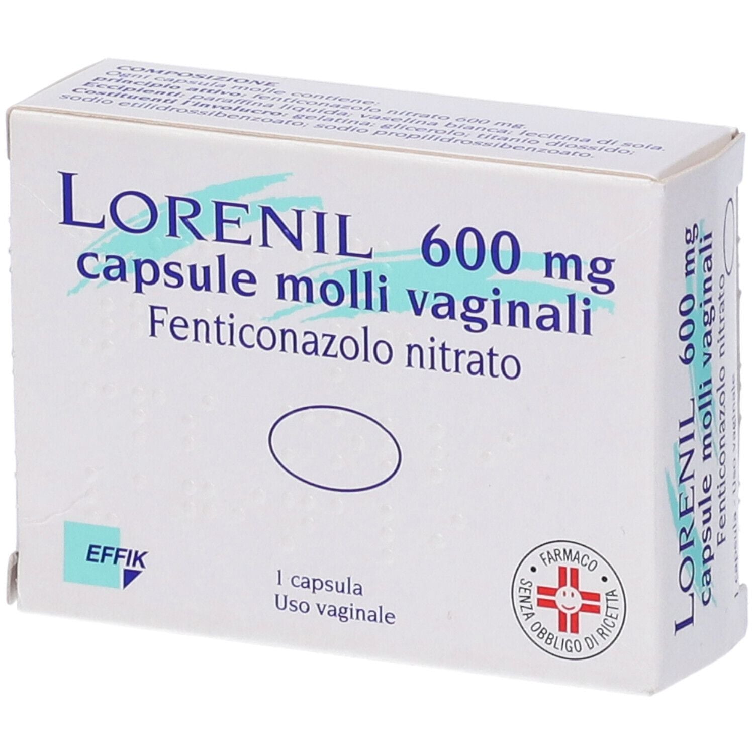 Lorenil 600 mg | Farmaco Antimicotico Vaginale | 1 Capsula