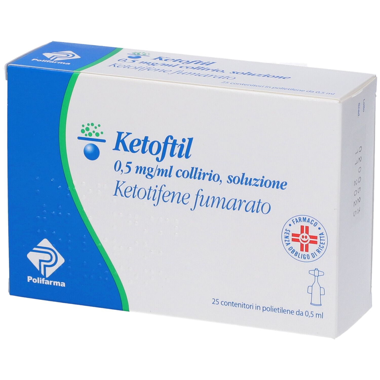 Ketoftil 0,5mg/ml Collirio Soluzione 25 Contenitori Monodose Da 0,5ml