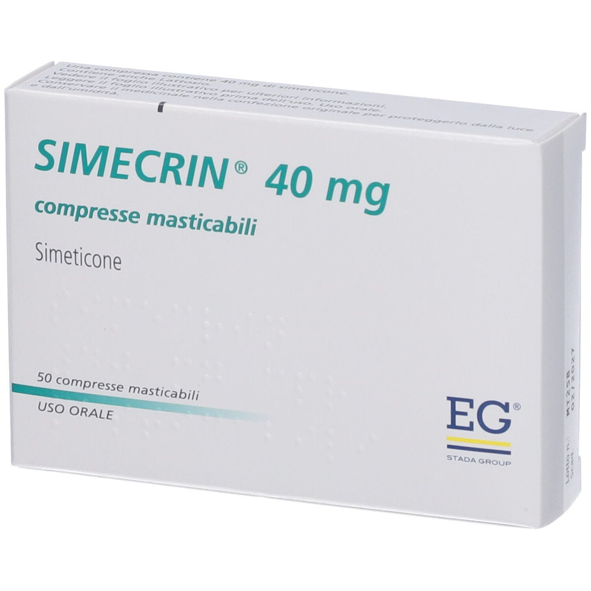Simecrin 40 mg | Farmaco per Meteorismo e Aerofagia | 50 Compresse  