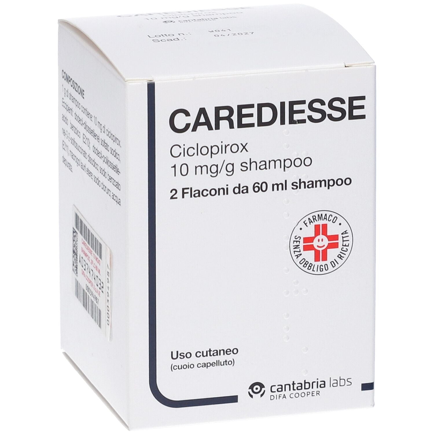 Carediesse Shampoo 10 mg/g | Farmaco Antimicotico | 2 Flaconi 60 ml