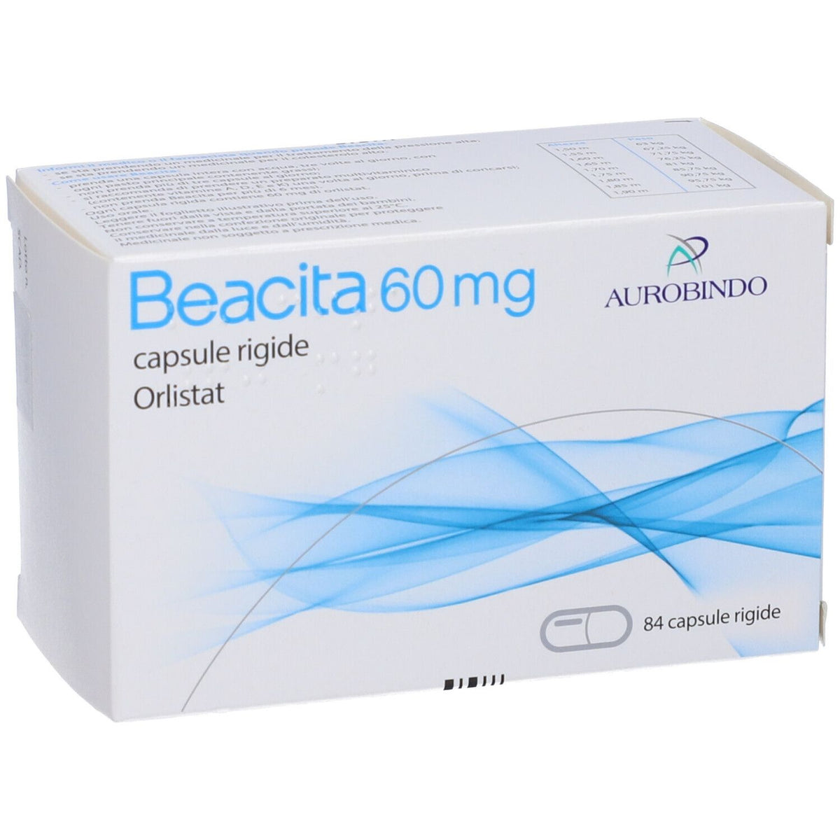 Beacita | Orlistat 60 mg Sovrappeso | 84 Capsule  
