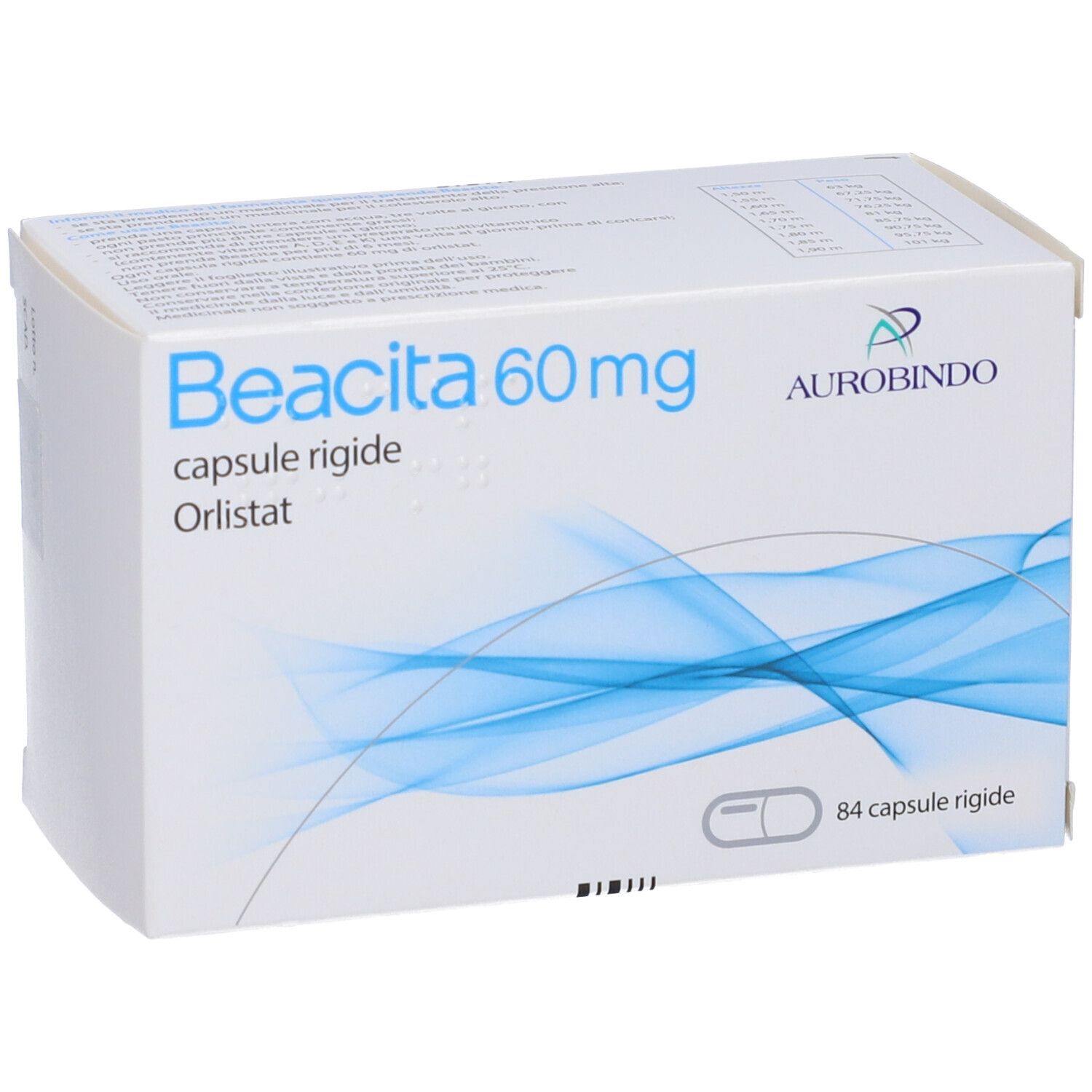 Beacita | Orlistat 60 mg Sovrappeso | 84 Capsule