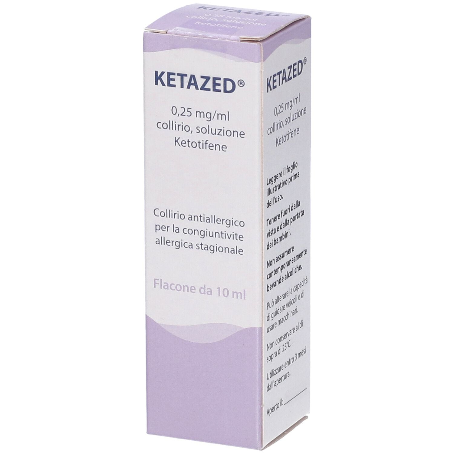 Ketazed 0,25 mg/ml | Collirio Antistaminico | Flacone 10 ml