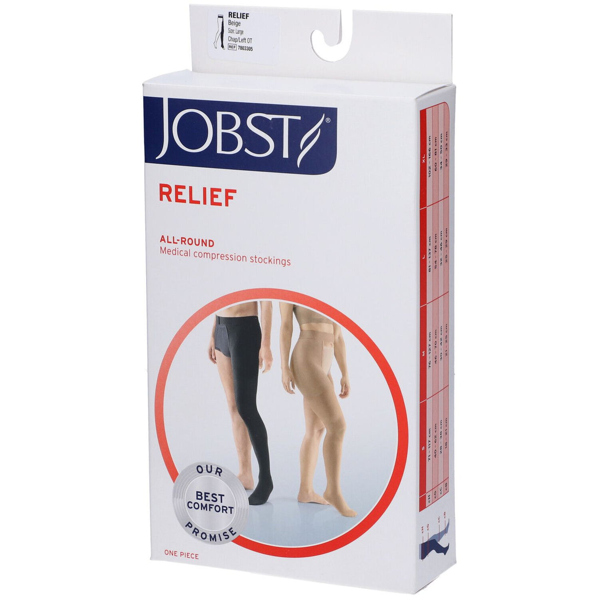 Jobst Relief 20-30 mmHg | Monocollant Sinistro | Taglia L Beige  