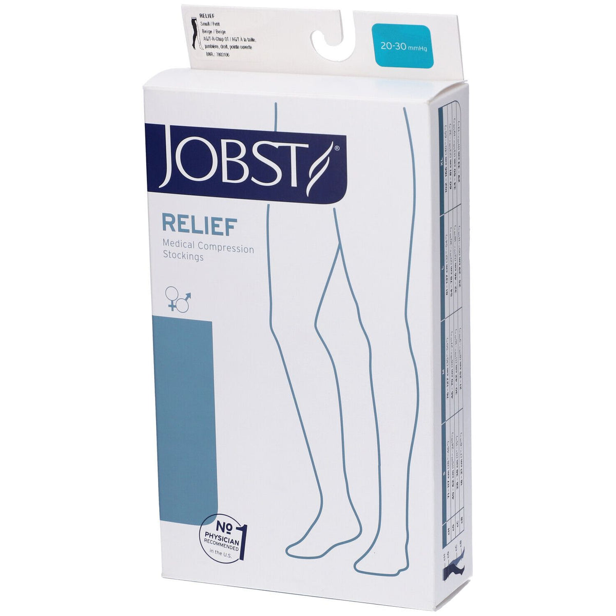 Jobst Relief 20-30 mmHg | Monocollant Destro | Taglia S  
