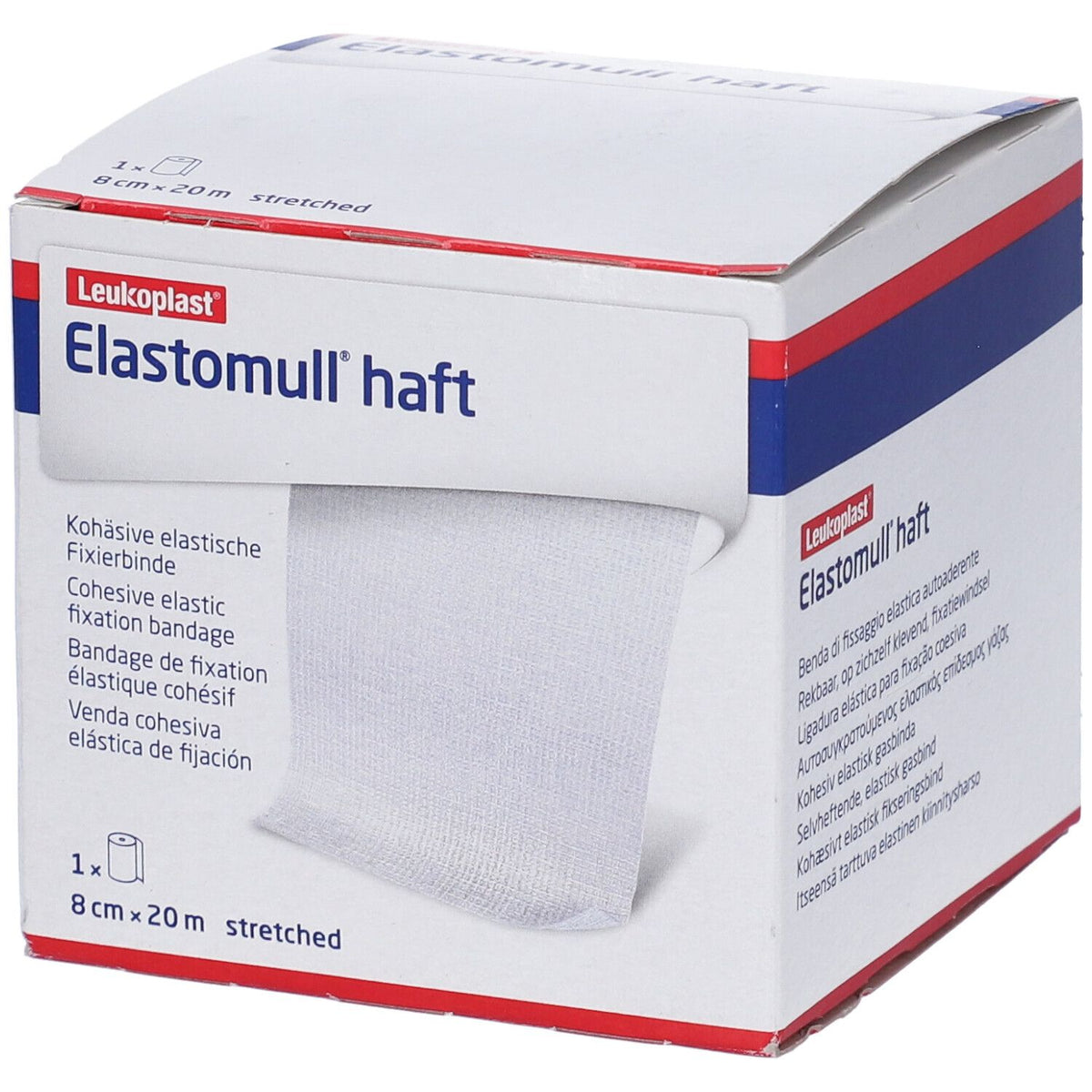 Leukoplast Elastomull Haft | Benda Elastica Coesiva | 8cmx2m  